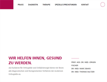 Tablet Screenshot of orthopaedisches-zentrum.eu